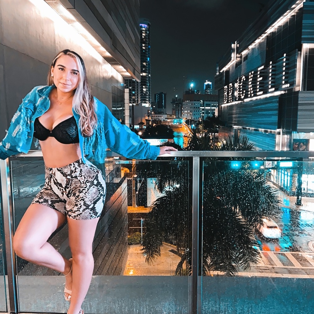 Snake Print Shorts